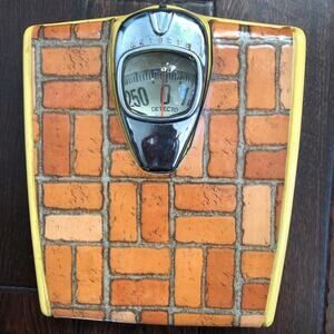 Vintage Bathroom Scale Detecto Bubble Glass Floor Scale Weight MCM READ descript
